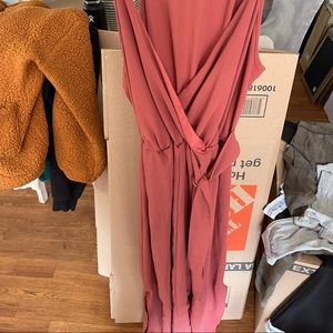 Large long dress with 2 small slits on the sides